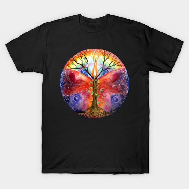 Colorful Tree of Life T-Shirt by Honu Art Studio